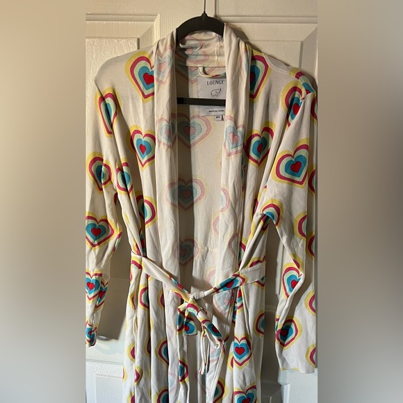 Paris Hilton X Monica & Andy Organic Cotton Soft Maternity Robe Size Med/Large - Picture 2 of 12
